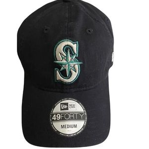Men's Seattle Mariners New Era Navy Game Replica Core Classic 49FORTY M